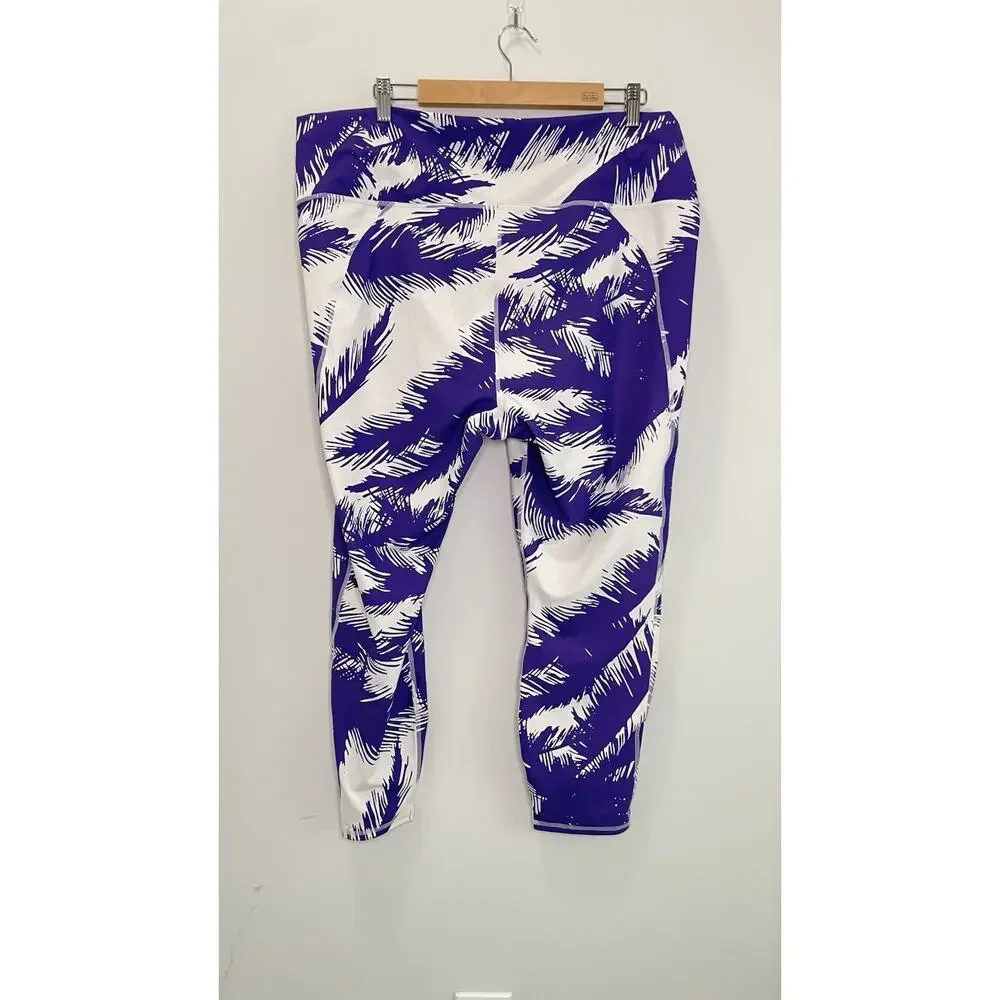 NWT Fabletics Oasis PureLuxe High-Waisted 7/8 Legging Paradiso Purple Size 4X - Picture 2 of 8